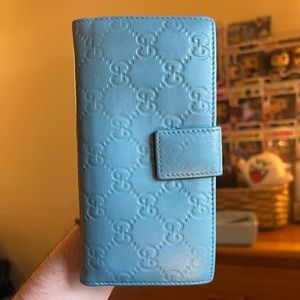 Green/Blue Gucci Guccisima Wallet Organizer (Painted)